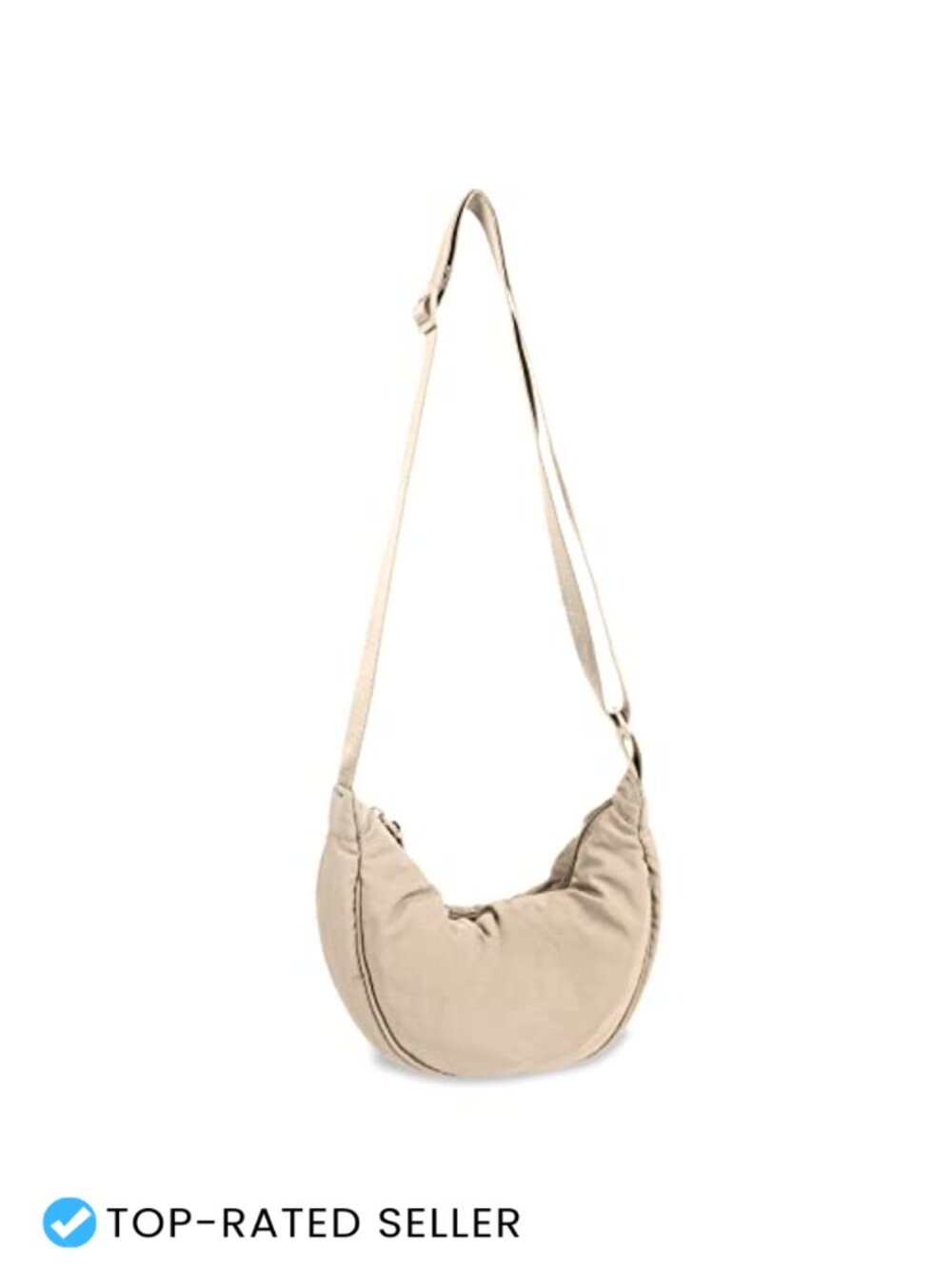 Nylon Crescent Crossbody Bag Lightweight Water-Resistant Adjustable Strap
